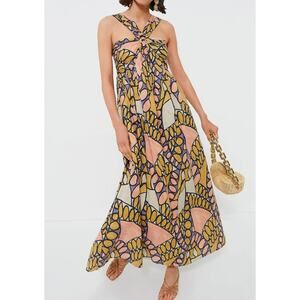 Cleobella Saguaro Print Zola Halter Maxi Dress Size Small